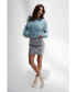 Фото #2 товара Women's Natalie Faux Leather Column Mini Skirt