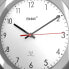 Фото #5 товара Mebus 19452 - Mechanical wall clock - Round - Silver - White - Plastic - Battery - AA