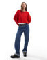 Miss Selfridge slouchy jumper in red Красный, M - EU 40-42 - фото #3