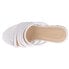 Фото #4 товара Chinese Laundry Eleana Espadrille Wedge Womens White Casual Sandals BERG01ZWE-4