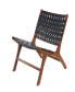 Wood Woven Accent Chair, Set of 2