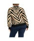 ფოტო #2 პროდუქტის Plus Size Freya Crew Neck Sweater