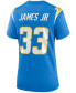 Фото #2 товара Women's Derwin James Powder Blue Los Angeles Chargers Game Jersey