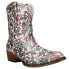 Фото #2 товара Roper Ingrid Floral Snip Toe Cowboy Booties Womens Size 5 B Casual Boots 09-021-