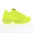 Фото #1 товара Fila Disruptor II Premium 5XM01763-700 Womens Yellow Lifestyle Sneakers Shoes 9