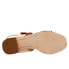 Фото #7 товара Trotters Laila T2222-130 Womens Beige Wide Leather Strap Heels Shoes
