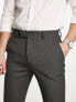 Фото #3 товара ASOS DESIGN wedding smart skinny trousers with micro texture in light grey