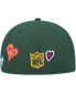 Men's Green Green Bay Packers Chain Stitch Heart 59FIFTY Fitted Hat