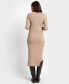 ფოტო #4 პროდუქტის Women's Layered Sweater Dress