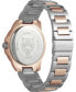 Men's Touchdown Rose Gold-Tone, Silver-Tone Stainless Steel Bracelet Watch 44mm