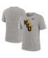 Men's Heather Gray West Virginia Mountaineers Blitz Evergreen Legacy Primary Tri-Blend T-Shirt