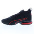 Фото #9 товара Puma Axelion Mid 37711903 Mens Black Canvas Athletic Running Shoes