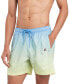 ფოტო #4 პროდუქტის Men's Ombré Medium Length Drawstring 5" Swim Trunks