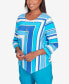 Фото #5 товара Women's Tradewinds Corners with Necklace Striped Top