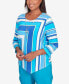 Women's Tradewinds Corners with Necklace Striped Top