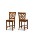 Фото #1 товара Caron Modern and Contemporary Transitional 2-Piece Finished Wood Counter Stool Set
