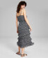 Фото #2 товара Women's Tiered Sleeveless Midi Dress, Created for Macy's