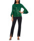 Фото #4 товара Petite Sequined Bell-Sleeve Top