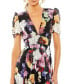 Фото #3 товара Women's Ieena Floral Print Mesh Cap Sleeve Gown