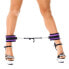 Фото #3 товара Rimba Bondage Play Ankle Cuffs with Adjustable Spreader Strap Adjustable Purple
