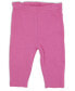 ფოტო #3 პროდუქტის Baby Girls Pink Floral Top, Legging Pants and Headband, 3 Piece Set
