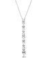 Sterling Silver Mixed Stone Lariat Necklace