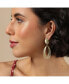 ფოტო #2 პროდუქტის Women's Gold Metallic Drop Earrings