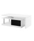 Buck II Coffee Table with Swivel Top In White & Black High Gloss Finish