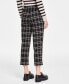 Фото #2 товара Women's Mabel Plaid Pull-On Ankle Pants