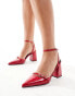 RAID Neim block heeled shoes in cherry