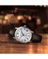 ფოტო #5 პროდუქტის Men's Swiss Automatic Maestro Black Leather Strap Watch 40mm 2238-STC-00659