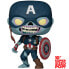 FUNKO POP Marvel What If Zombie Captain America Exclusive 25 cm