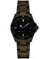 ფოტო #5 პროდუქტის Women's Swiss Automatic DS Action Lady Diamond Accent Two-Tone Stainless Steel Bracelet Watch 35mm