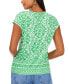 ფოტო #2 პროდუქტის Women's Cap-Sleeve V-Neck Top