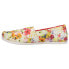 Фото #3 товара TOMS Alpargata Floral Slip On Womens Multi, White Flats Casual 10017809T