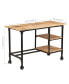 Фото #3 товара Desk with Folding Stool Solid Mango Wood 45.3"x19.7"x29.9"