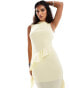 ASOS DESIGN slash neck ruffle midi dress in buttermilk Buttermilch, S - EU 36-38 - фото #6