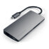 Satechi Multi-Port Adapter V2 Dock st. - USB 3.2 Gen 1 (3.1 Gen 1) Type-C - Grey - MicroSD (TransFlash) - SD - HDMI - RJ-45 - USB 3.2 Gen 1 (3.1 Gen 1) Type-A - Aluminium - USB