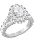 ფოტო #5 პროდუქტის Diamond Oval Halo Bridal Set (4 ct. t.w.) in 14k White Gold