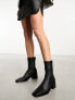 Фото #1 товара & Other Stories heeled ankle boots in black