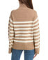 Фото #2 товара Theory Turtleneck Wool & Cashmere-Blend Sweater Women's Brown M