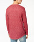 Фото #2 товара American Rag 159864 Men's Light Weight Crew Red Heathered Long Sleeves Sz. XL