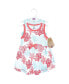 ფოტო #2 პროდუქტის Baby Girls Baby Organic Cotton Short-Sleeve and Long-Sleeve Dresses, Coral Reef