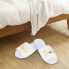Фото #4 товара wosume Suitable for gifts: disposable slippers, 5 pairs of letter print, disposable slippers for hotel wedding party shooting