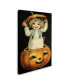 Vintage Apple Collection 'Halloween Pumpkin Head Child' Canvas Art - 12" x 19"