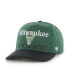 Фото #2 товара Men's Hunter Green, Black Milwaukee Bucks Super Hitch Adjustable Hat