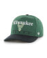 Men's Hunter Green, Black Milwaukee Bucks Super Hitch Adjustable Hat