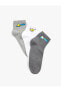 3'lü Desenli Soket Çorap
