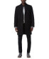 ფოტო #5 პროდუქტის Men's Sheffield Melton Wool Slim Overcoat with Interior Bib