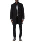 ფოტო #10 პროდუქტის Men's Sheffield Melton Wool Slim Overcoat with Interior Bib